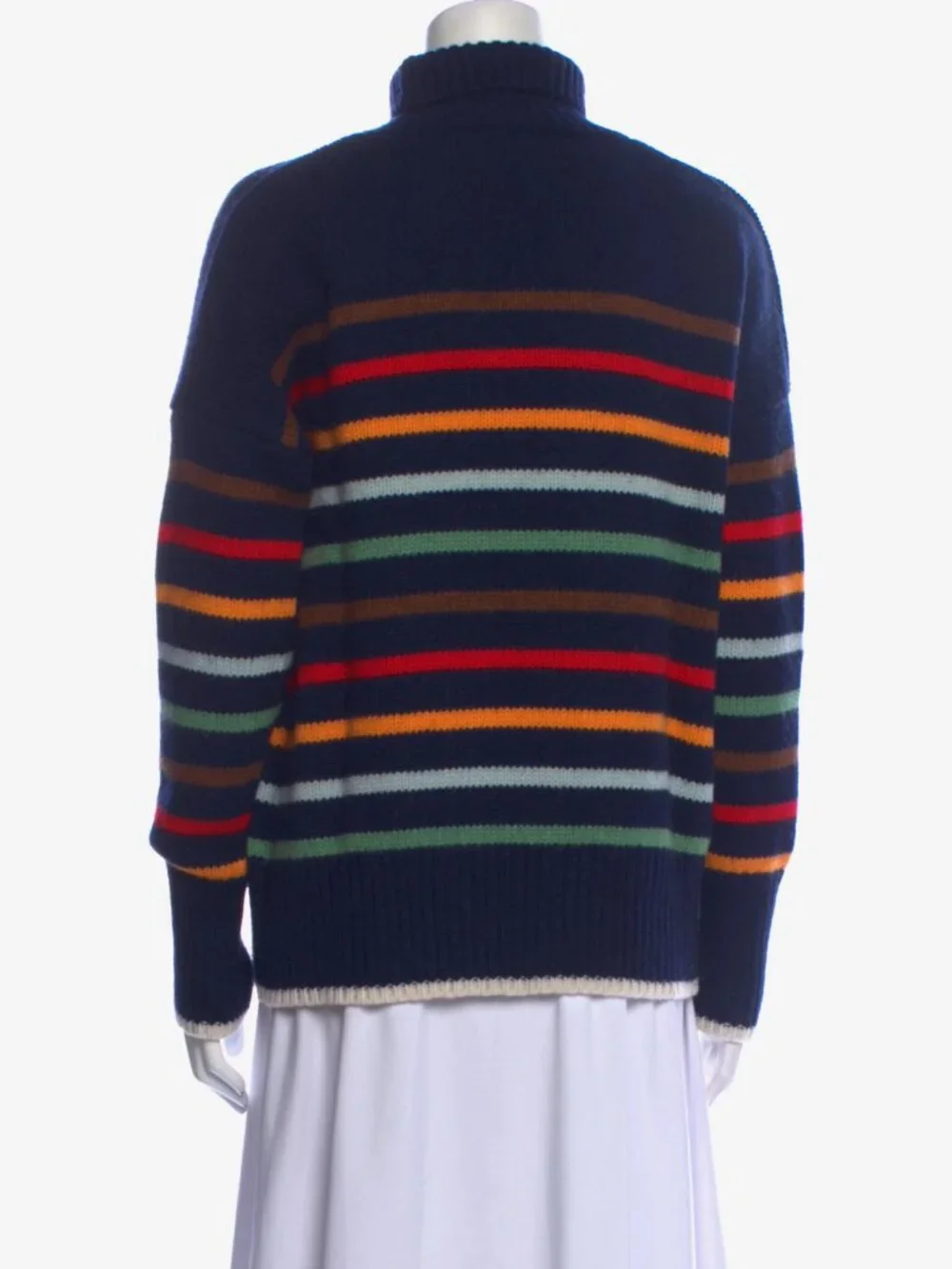 La Ligne Marin Striped Turtleneck Sweater SM
